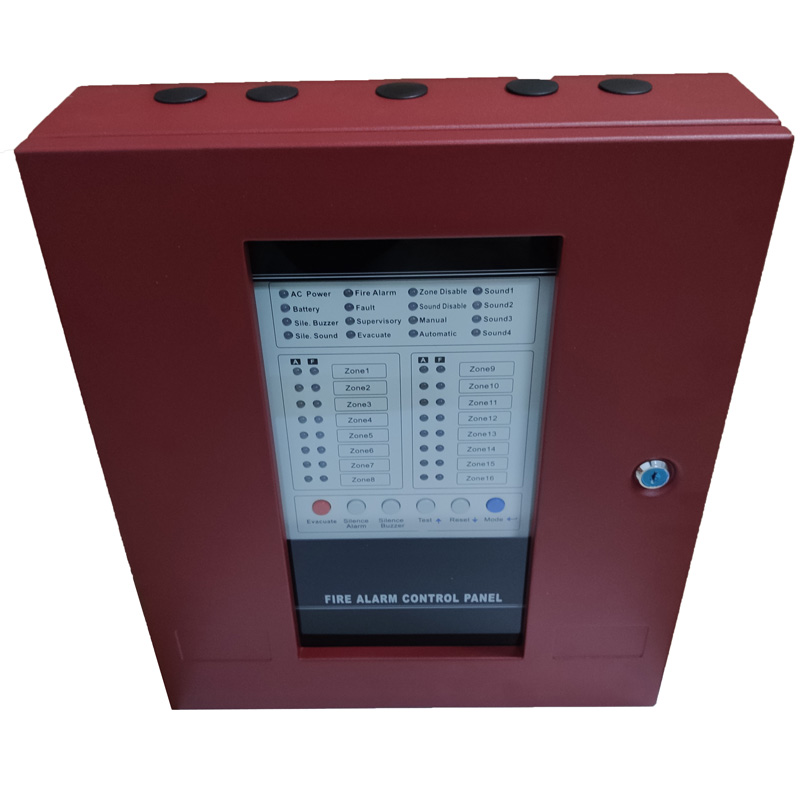 Fire Alarm Control Panel with16 Zones Conventional Fire Alarm System Control Panel Security Host FACP