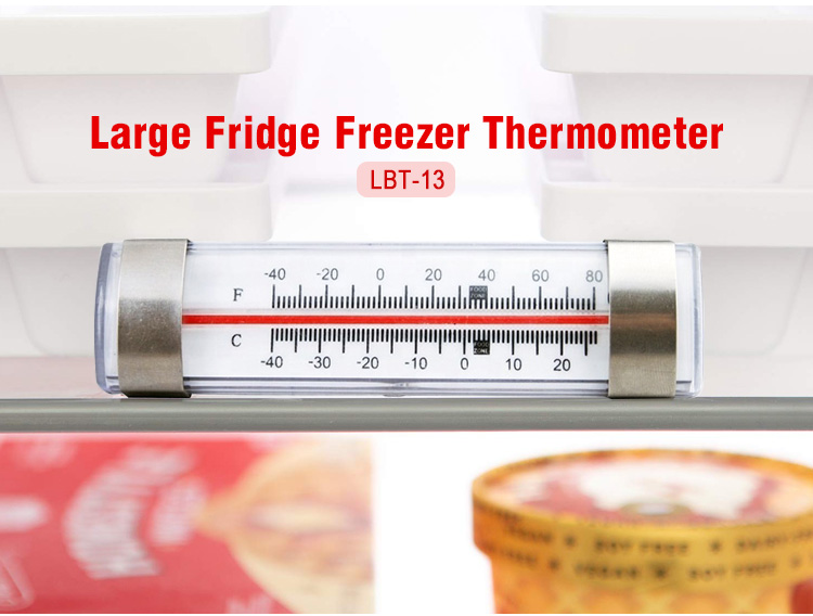 NSF Professional Glass Tube Refrigerator Freezer Thermometer