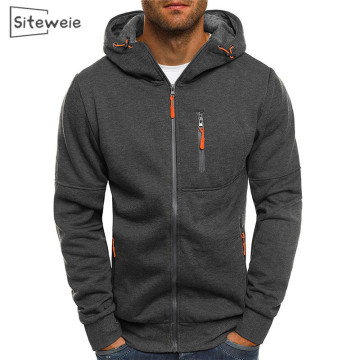 SITEWEIE Men Jacket Shirt Outdoor Sports Zipper Hoodies Fall/winter New Fashion Men Coats Casual Long Sleeve Tops Oversizes L397