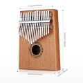 New 17 Keys Kalimba Thumb Piano Finger Piano Musical Toys With Tune-Hammer And Music Book