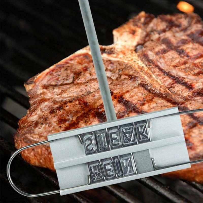Changeable Letters DIY Iron Steak Meat Barbecue Branding Iron Signature Name Marking Stamp BBQ