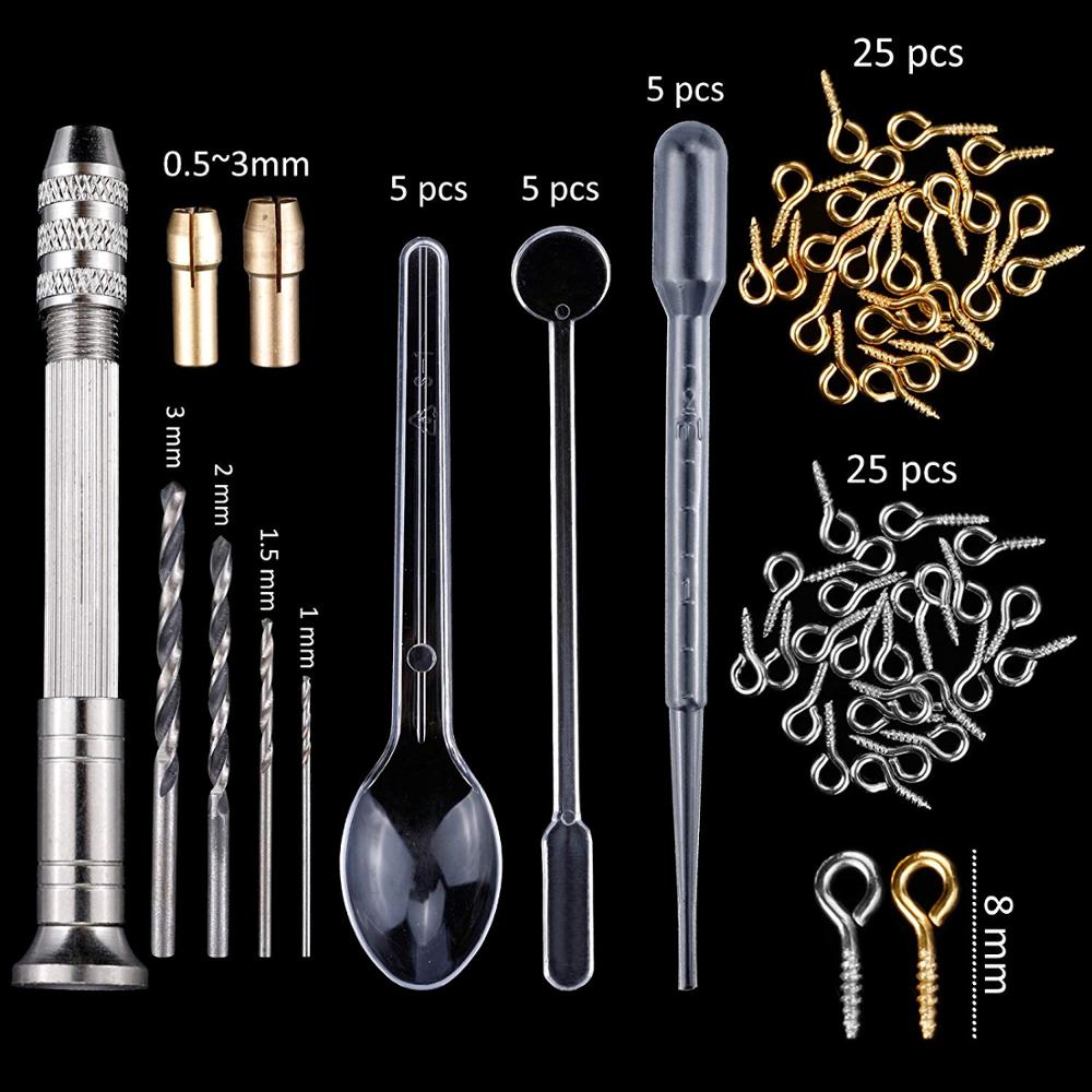 Silicone Mold For Resin Silicone uv Resin DIY Clay Epoxy Resin Casting Molds And Tools Set With A Black Storage Bag For Jewelry