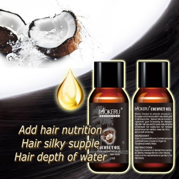 30ml Organic Coconut Oil Hair Food Repairing Damaged Hair Growth Serum Essential Oil Hair Loss Products for Women