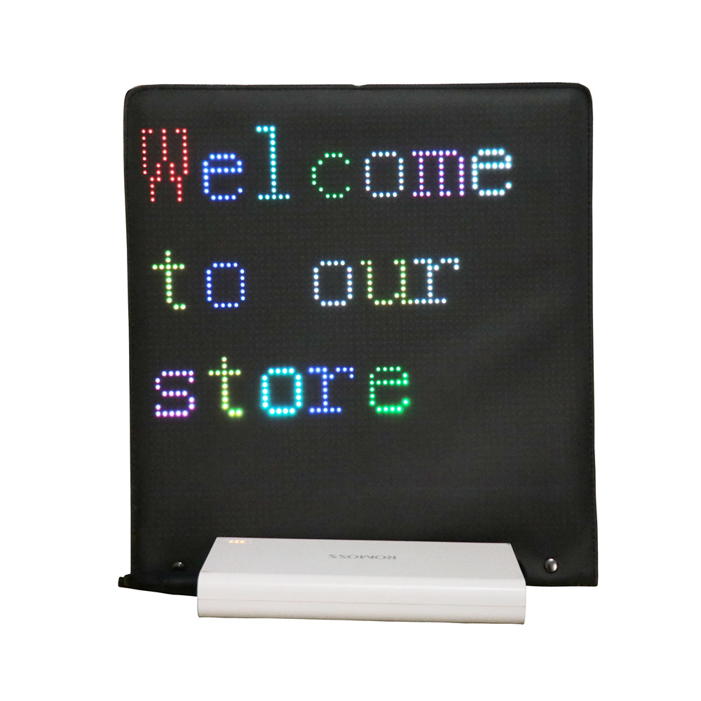 Wearable full color LED display vest clothing advertising light vest street walking marketing professional LED matrix vest