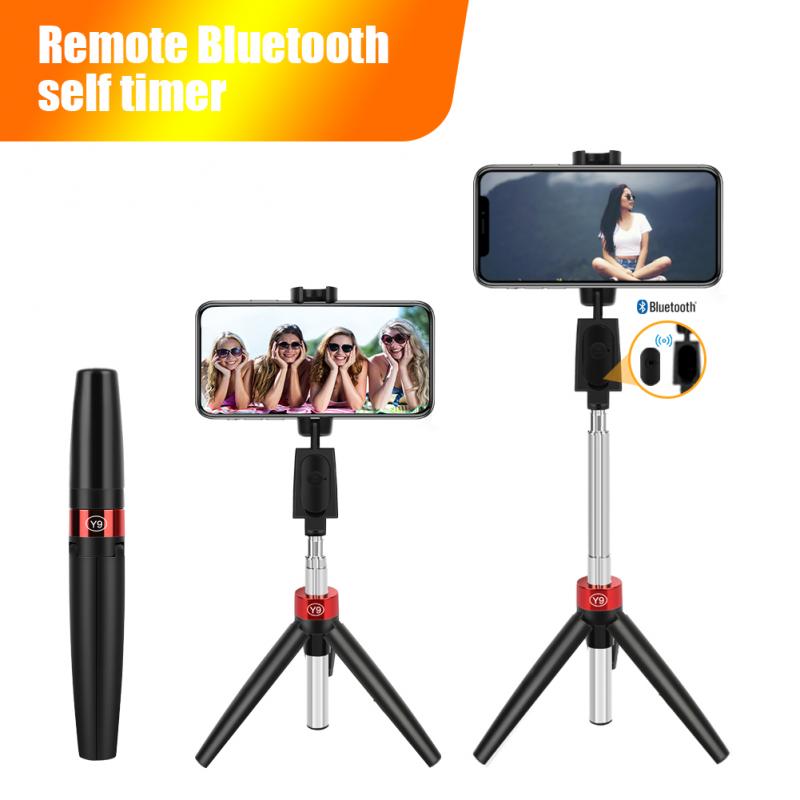 Y9/Y11 Bluetooth Selfie Stick Remote Control Tripod Handphone Live Photo Holder Camera Self-Timer Artifact Rod Selfie Sticks