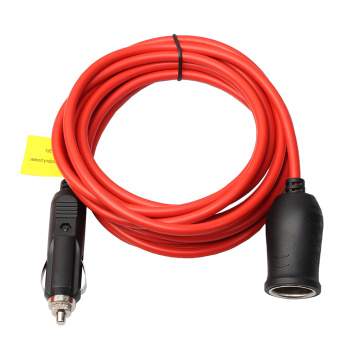 High Quality Heavy Duty 12 V 24 V Cigarette Lighter Extension Cable Plug with 10A Fuse 3.6M Fuse