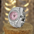 Ladies Watch Simple Dial Quartz Analog Watch Elastic Quartz Finger Ring Watch Women Concise Affordable Watch horloges vrouwen