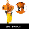 220V/380V 1T 2200Lb Electric Hoist Crane Lift Overhead Garage Winch Chain Hoist for Factories Warehouses Buildings Cargo Lifting