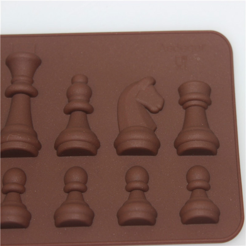 Foreign Trade Explosion Models Silicone Chess Chocolate Mold 21*8.8*1.1cm
