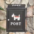 Aluminum Mailbox With Lock Home Vintage Letter Newspaper Post Box Ourdoor Garden Waterproof Pastoral Rural Style Mailbox