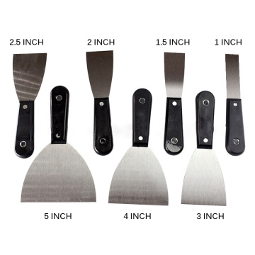 7pcs Putty Knife Scraper Blade 1-5inch Wall Shovel Carbon Steel Plastic Handle Construction Tool Plastering Knife