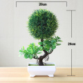 Artificial Plants Potted Bonsai Green Small Tree Plants Fake Flowers Potted Table Ornaments For Home Garden Party Hotel Decor
