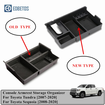 Auto Armrest Box Storage Box For Toyota Tundra 2007-2020 and Toyota Sequoia 2008-2020, Car Accessories Styling