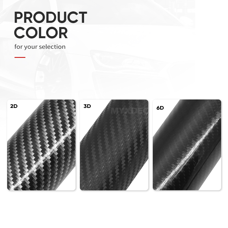 30cmx100cm 3D 6D Carbon Fiber Vinyl Car Wrap Sheet Roll Film Car stickers Decals Motorcycle Car Styling Accessories Automobiles