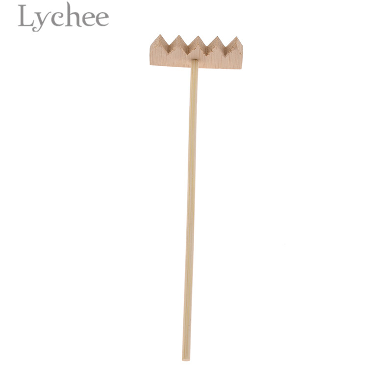 Lychee Life Mini Zen Garden Rakes Bamboo Rake Miniature Sand Tray Tools Crafts Decoration