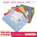 Cartoon cute personalized style PC/laptop gaming mouse pad/pad 2mm thick non-slip 22*18cm suitable for office games Blotters