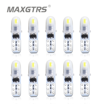 10Pcs T5 Led Bulb W3W W1.2W Led Canbus Car Interior Lights Dashboard warming indicator Wedge Auto Instrument Lamp 12V