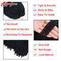 Silky Strands 8inch 50strands Nubian Twist Crochet Braids Synthetic Braiding Hair Extension For Women Black Mix Colors