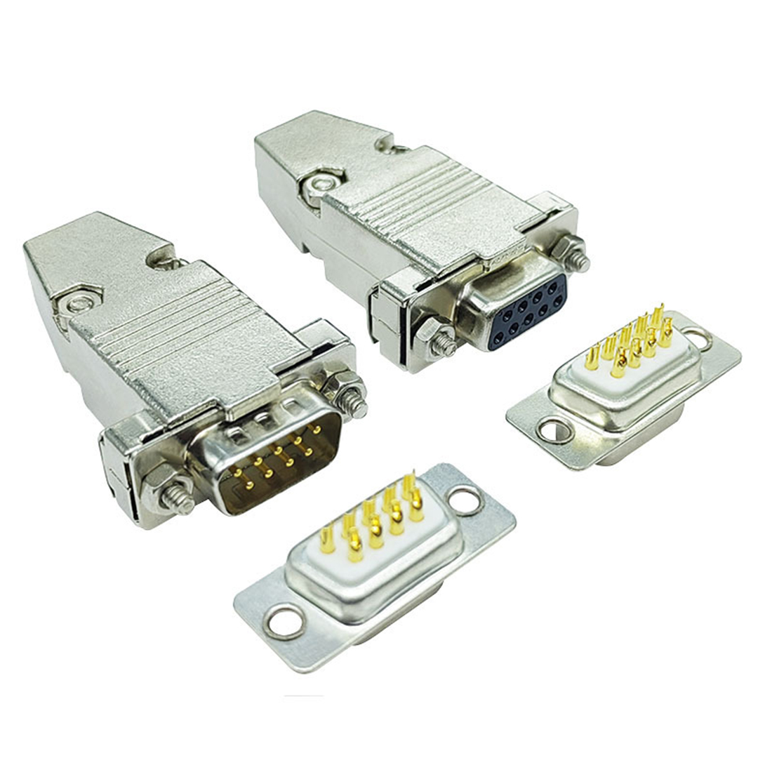 9 pin d-sub metal hood