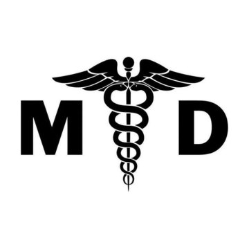 15CM*10CM MD Medical Doctor Creative Personality Funny Vinyl Decals C5-0485