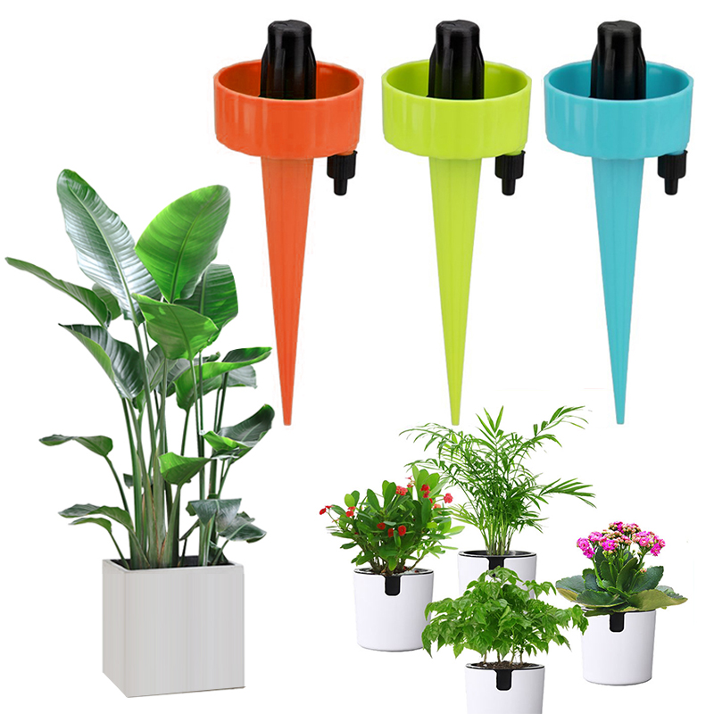 1pc Useful Self Watering Adjustable Stakes System Vacation Plant Waterer Self Automatic Watering Spikes Irrigation System