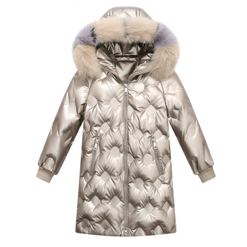 2020 New Kids fashion coat for girl Winter Thicken Children Down Parkas Girls Snow Wear Baby Girl Outerwear Child Snowsuit 4-12Y