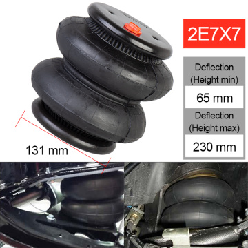 2E7X7 Double convolute air spring airbag Air Ride Suspension Bag pneumatic bag shock absorber