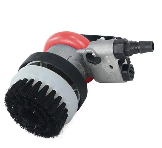 3" Inch Air Sander Pneumatic Cleanning Brush Kit Car Waxing Powerful Surface Car Wheel Bathroom Tile Grout Cleaner Tool