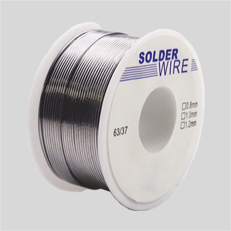 2020 HOT 50g 0.8/1.0MM 63/37 FLUX 2.0% 45FT Tin Lead Tin Wire Melt Rosin Core Solder Soldering Wire Roll No-clean