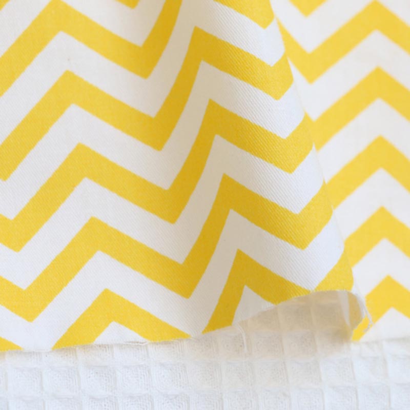 160CM*50CM cotton cloth gray blue yellow aqua ORANGE 0.5 CM SLIM chevron zigzag fabric for DIY cushions quilting decoration