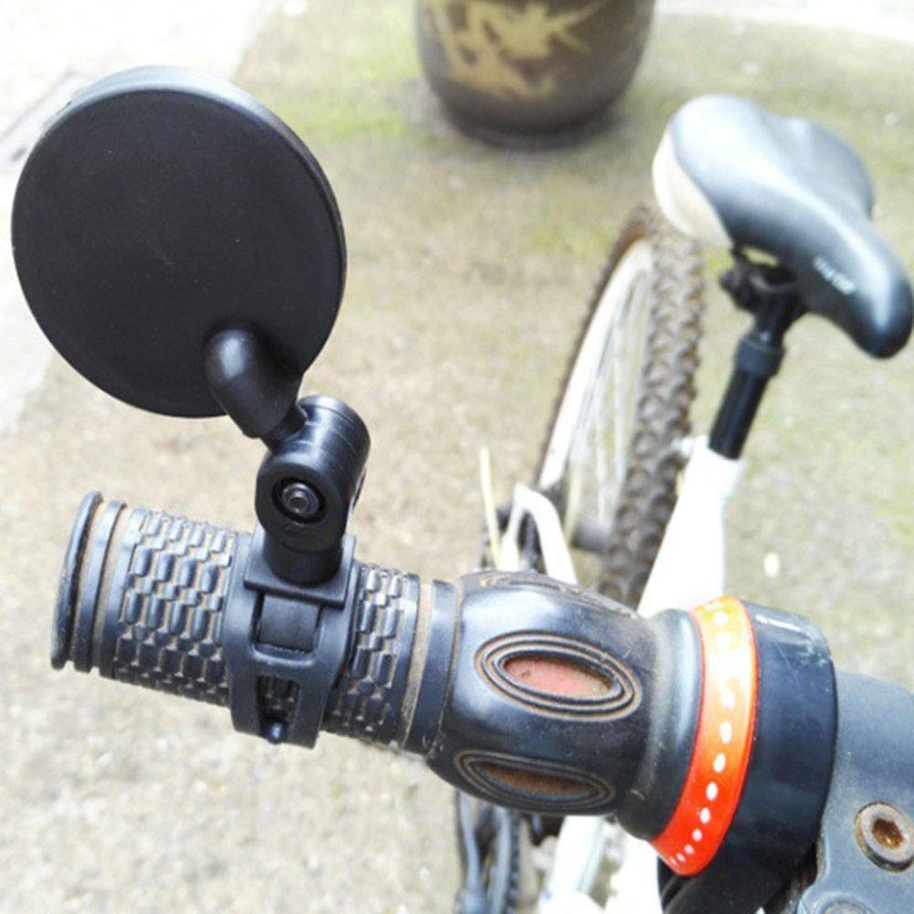 1PC Bicycle Rearview Handlebar Mirror Silicone 360 Adjustable Wide-angle Convex Mirror Mountain Bike Mirrors Bicycle Accessories