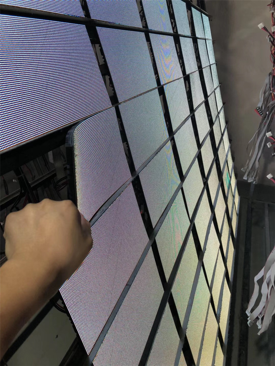 P2.5 Indoor Soft Flexible LED Display Module Full Color Video Wall flexible led screen soft wall panels