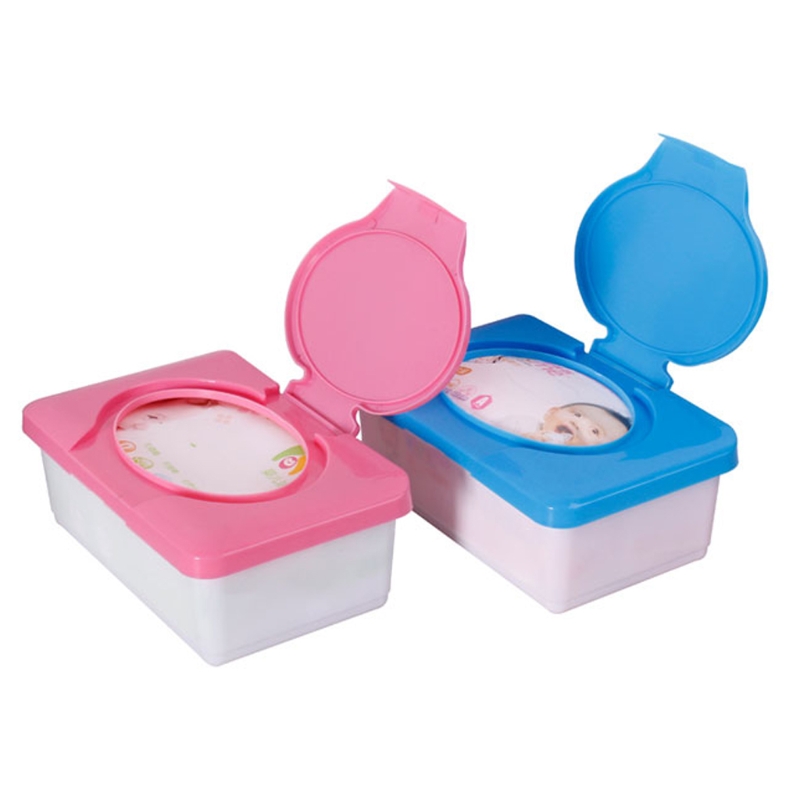 Dry Wet Tissue Paper Case Baby Wipes Napkin Storage Box Plastic Holder Container
