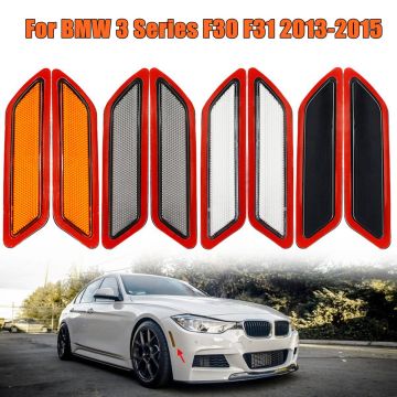 1 Pair decorative lights Front Left&Right Bumper Side Reflectors front bumper side lights for BMW 3 Series F30 F31 2013-2015