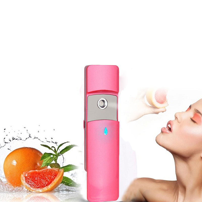 Rechargeable Portable Face Spray Bottle For Nano Mister Facial Hair Steamer Mist Sprayer Water Moisturizing Hydrating Face Ski