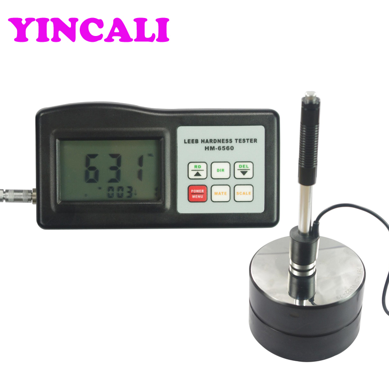 Fast Shipping HM-6560 Leeb Hardness Tester Meter Metals Durometer Measuring range 200 ~ 900 HLD could memory store 50 groups