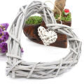 Fashion Romantic Wicker Rattan Hanging Heart Wreath Wedding Love Supplies Home Decoration Party Ornament Set Heart Pendant