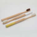 Round handle bamboo toothbrush