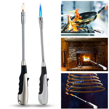 Lighter Torch Jet Lighters 360 Degree Adjustable Flame Lighters for Kitchen BBQ Fireplace JAN88