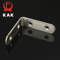 KAK 10PCS Stainless Steel Angle Corner Brackets Fasteners Protector Seven Size Corner Stand Supporting Furniture Hardware