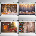 Portable Print Christmas Style Collapsible Photography Background For Shooting Party Games Backgrounds New Year 2021 TXTB1