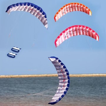 1.4m Dual Line Stunt Parafoil Parachute Surfing Kite Paragliding Nylon Kite Sports Beach Dual Line Flying Kite Outdoor Toys