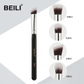 BEILI Small Kabuki Single Eye foundation shade Blending Contour Soft Synthetic Hair Vegan Makeup Brush Set