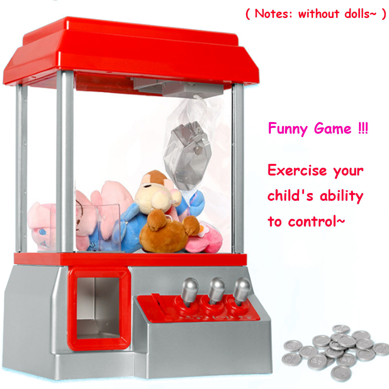 Kids Claw Machine Music Coin Operated Gabinete Gamer Game Mini Arcade Machine Vending Candy Grabber Without Toys Children Gifts