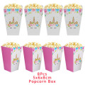 8pcs Popcorn Box