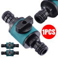 1/2'' 2-Way Garden Hose Valve Tap Pipe Compatible Connector Valve Fitting Adapter Watering Supplies Tool