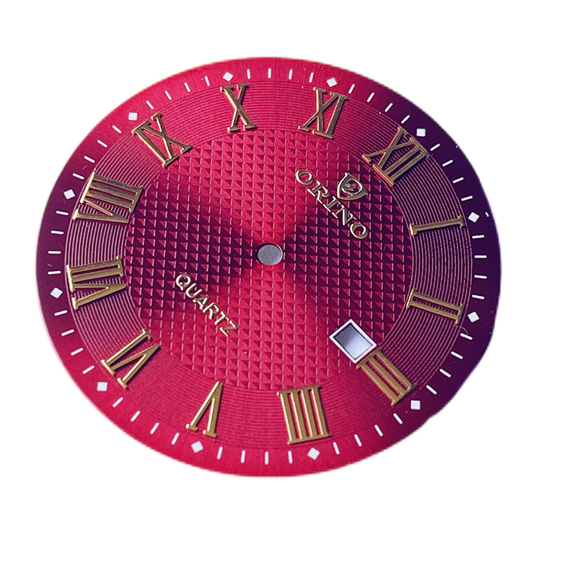Custom made watch dial in roman index