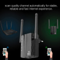 2.4G Wireless WiFi Repeater Dual Band 300Mbps Signal Amplifier Booster 2 Antennas WiFi Range Extender Wlan LAN Port Router