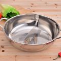 Stainless Steel Hot Pot Kitchen Soup Stock Pot Cookware For Induction Cookers Cooking Pot Mandarin Duck Pot