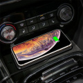 10W Fast Charging Qi Wireless Charger Dock Station Pad For iPhone Samsung 2in1 Non-slip Silicone Mat Car Dashboard Holder Stand